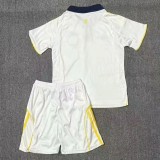 2025-26 Kids  Al-Nassr Third away white soccer jersey