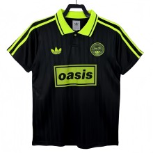 2025-26 Mens Oasis black green Polo  soccer jersey