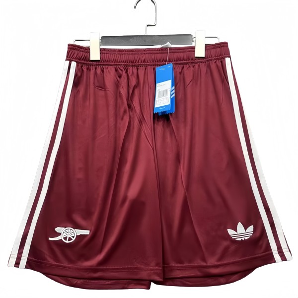 2025-26 Mens   Arsenal Brown Red Shorts Pants