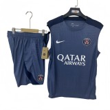 2025/26 Mens PSG blue vest short training suit