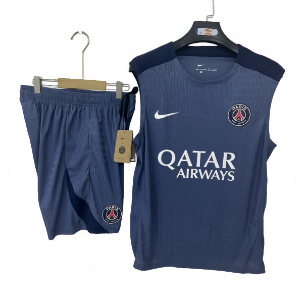 2025/26 Mens PSG blue vest short training suit