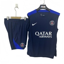 2025/26 Mens PSG blue vest short training suit