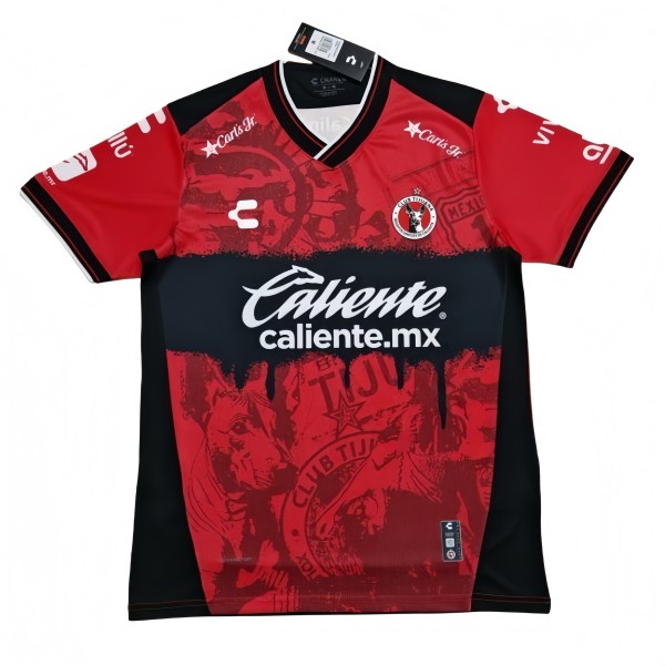 2025-26 Mens Tijuana Home red Fans Soccer Jersey
