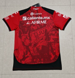 2025-26 Mens Tijuana Home red Fans Soccer Jersey
