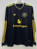 2025-26 Mens Manchester United  Third away Long Sleeve soccer Jersey