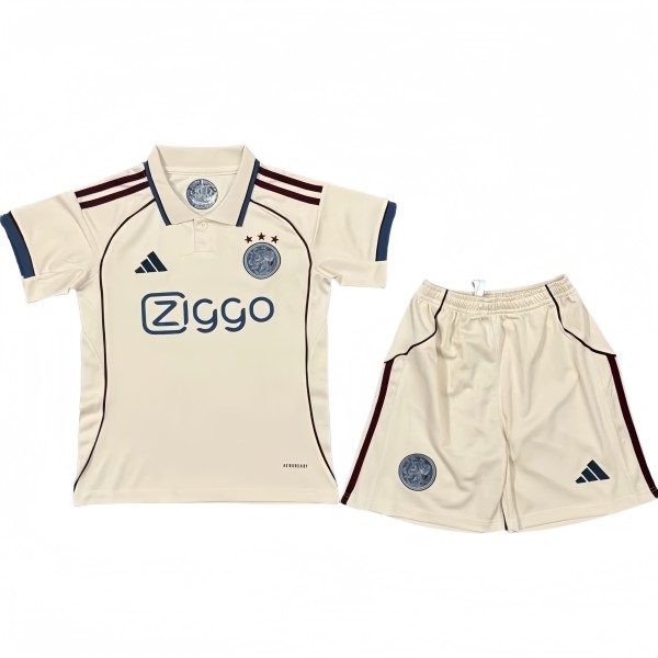 2025-26 Kids  Ajax Third away  soccer  jersey