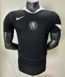 2025-26 Mens Chelsea third away  Player version black Soccer Jersey