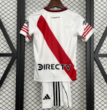 2025-26 Kids River Plate  white home Soccer Jersey