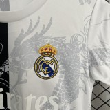 2025-26 Kids Real Madrid white black soccer Jersey