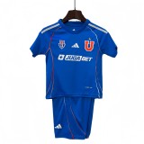 Kids Universidad de Chile home blue  Soccer Jersey 2526