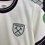 2025-26 Kids  West Ham United away soccer Jersey