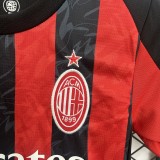 Kids  AC Milan home soccer  jersey 2025-26