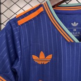 2025-26 Kids  Newcastle Third away blue soccer jersey