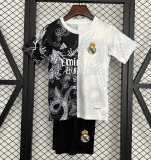 2025-26 Kids Real Madrid white black soccer Jersey