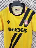 2025-26 Mens Stoke City Third away yellow  soccer jersey