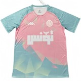 2025-26 Mens Tunisia Blue Pink Special Edition soccer  jersey