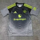 2025-26  Mens Manchester United  goalkeeper black Soccer Jersey