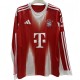 2025-26 Mens Bayern Munich home long sleeve red soccer Jersey