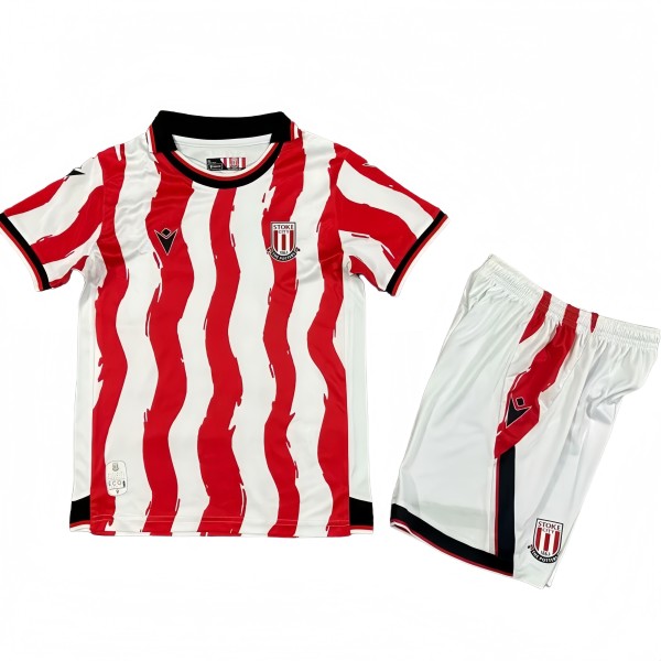 2025-26 Kids Stoke City home soccer jersey