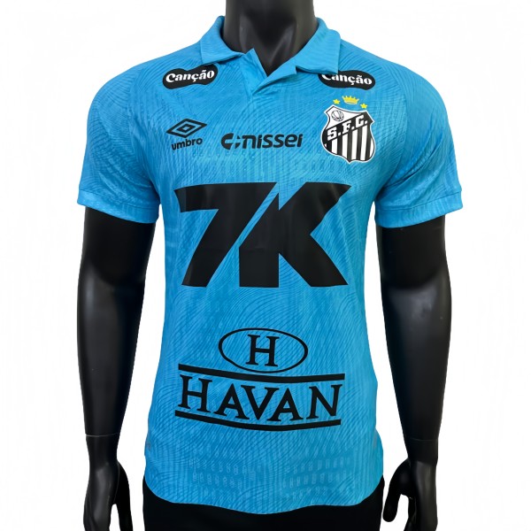 2025-26 Mens Santos Special Edition Player blue Soccer Jersey