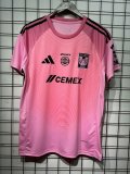 2025-26  Mens Tigres UANL Pink Goalkeeper   soccer Jersey