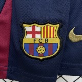 2025-26 Kids Barcelona home soccer jersey