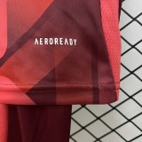 2025-26 Kids  Germany away red  soccer  jersey