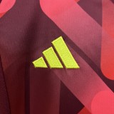 2025-26 Kids  Germany away red  soccer  jersey