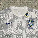 2025-26 Mens Brazil Special Edition White  soccer jersey