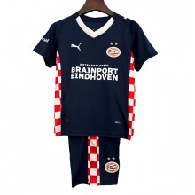 2025/26 Kids PSV Eindhoven away blue  soccer jersey