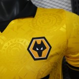 2025-26 Mens  Wolves  home  Player version soccer Jersey