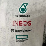 2024 F1 Mercedes White Polo Racing Suit (有领)