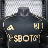 2025-26 Mens Fulham Third away black  Player version Soccer Jersey