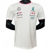 2024 F1 Formula One Mercedes White Racing Suit(圆领)