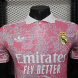 2025-26 Mens Real Madrid pink  Player Special Edition soccer jersey