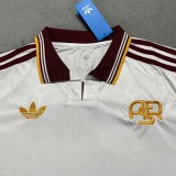 2025-26 Mens Roma  White  soccer Jersey