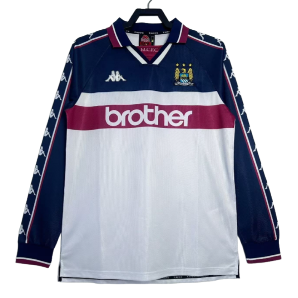 1997-98 Mens  Manchester City Retro away soccer Jersey
