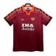Mens  Roma  red  home Retro soccer Jersey 1998-99