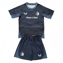 2025-26 Kids  Feyenoord  away black Soccer Jersey