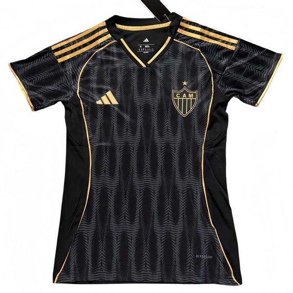 2025-26 Women  Atletico Mineiro Third away black soccer jersey
