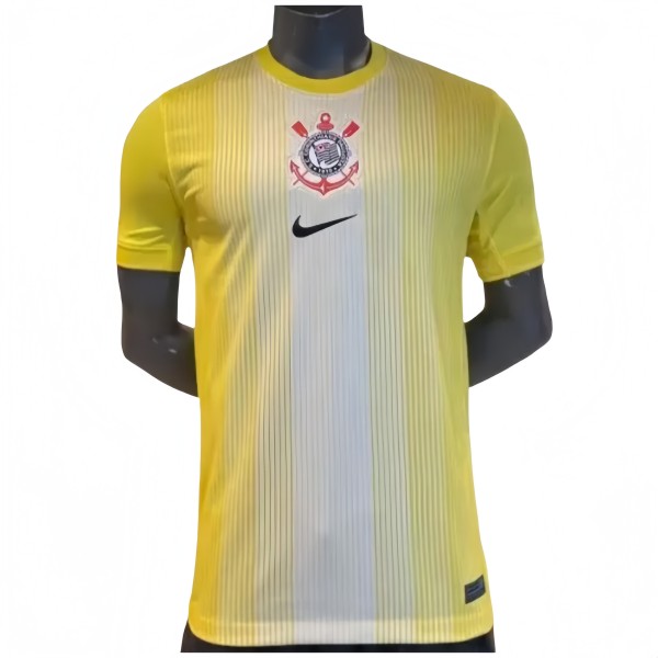 2025-26 Mens Corinthians yellow  Player version Soccer Jersey