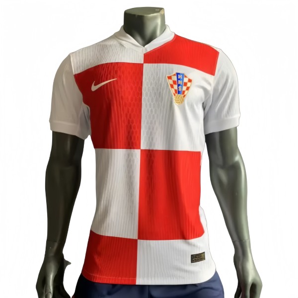 Player version  Mens Croatia home Football Jersey white ren  2425