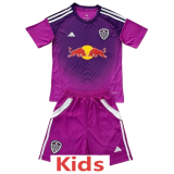 2025-26 Kids  Leeds United  Purple goalkeeper soccer  jersey