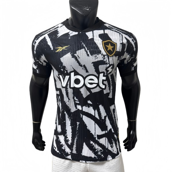 2025-26 Mens  Botafogo black   Player version Third Away Soccer Jersey
