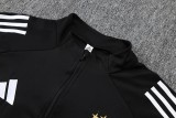2025-26 Kids Argentina black Half-pull Training suit