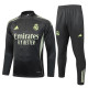 2025-26 Mens Real  Madrid grayish green  Half-pull Training Suit  B2582#