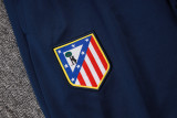 2025-26 Mens  Atletico Madrid  blue Half-pull Training Suit