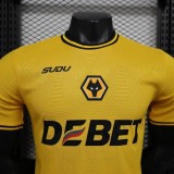 2025-26 Mens   Wolves  home  Player version soccer Jersey