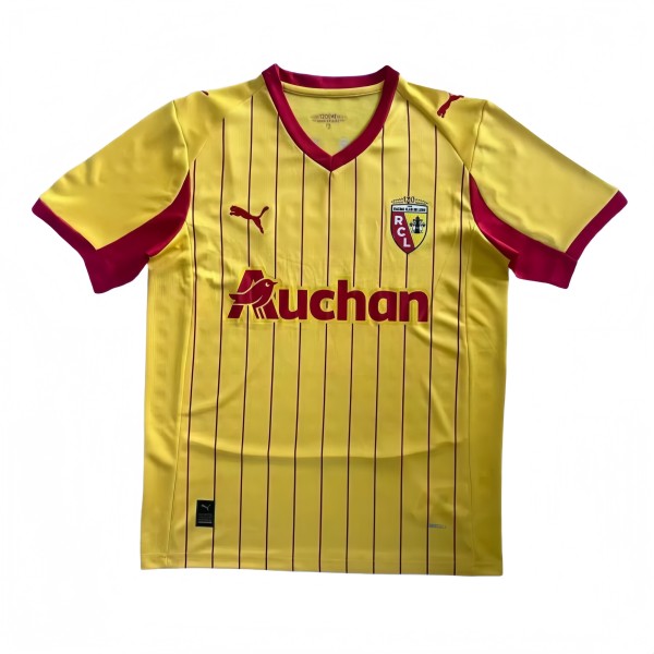2025-26 Mens RC Lens  yellow  soccer Jersey