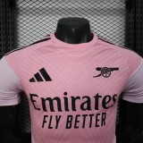 2025-26  Mens Arsenal pink  Player version soccer Jersey